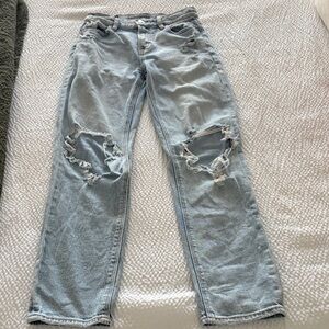 American Eagle Outfitters Kids Distressed Light Blue Jeans